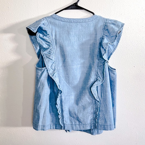 Madewell Ruffle Top - Size S - Picture 2 of 4